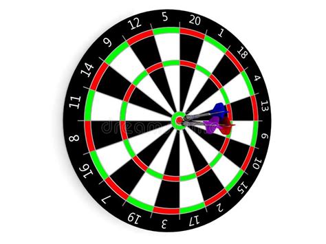 Classic Darts Board Stock Illustration Illustration Of Recreation