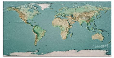 Paintable 3d World Map