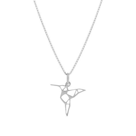 Hummingbird Necklace Sterling Silver Hummingbird Necklace Etsy