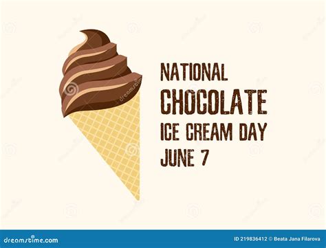 National Chocolate Ice Cream Day Stock Illustrations 190 National