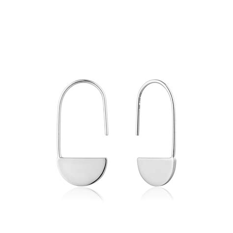 Ania Haie Geometry Drop Earrings – Silver | Adore