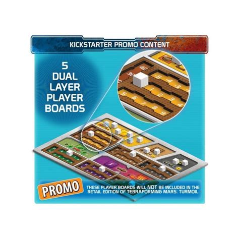 Terraforming Mars Turmoil Promo Ks Dual Layer Player Boards