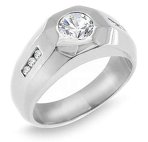 14k White Gold Mens Diamond Ring 124 Ct Tw Worldjewels