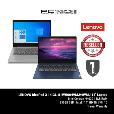 LENOVO IdeaPad 3 14IGL 81WH004VMJ 4WMJ 14 Laptop Blue Grey PC Image