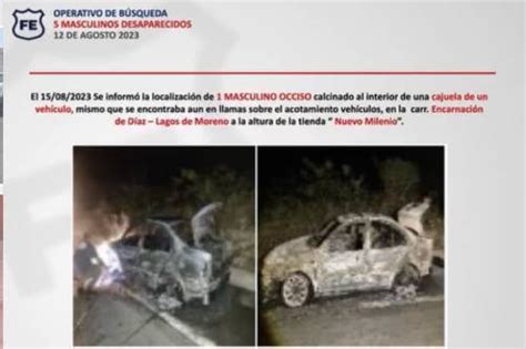 Localizan Calcinado Segundo Auto De J Venes Desaparecidos En Lagos De