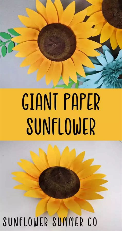 How To Make Giant Paper Sunflowers Tutorial Artofit