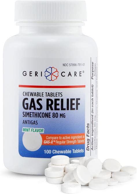 Gericare Simethicone 80 Mg Fast Relief For Gas Bloating And