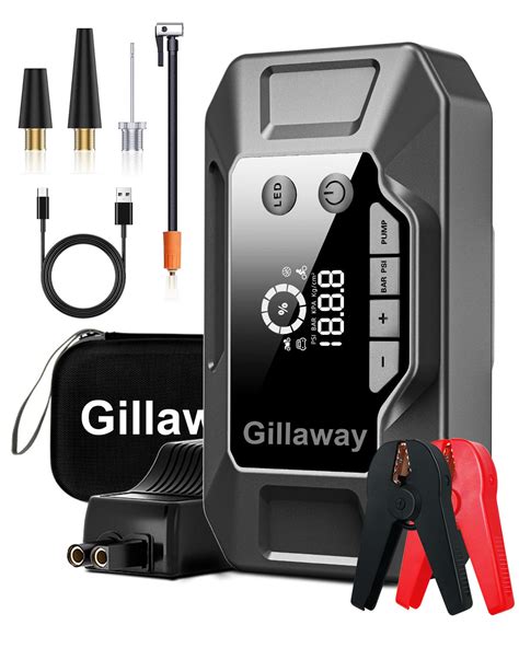 Buy Gillawayq A Car Jump Starter With Air Compressor Psi