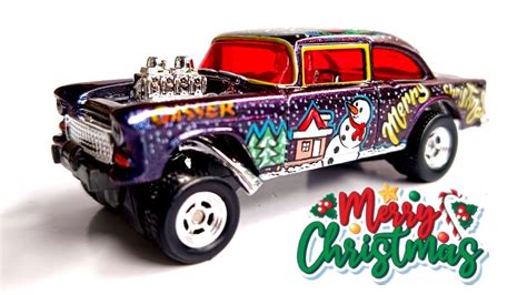 Merry Christmas Series Hot Wheels Custom 55 Chevy Bel Air Gasser Youtube