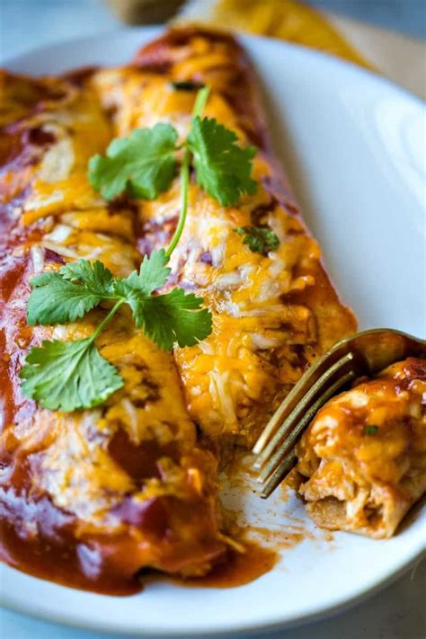 Easy Cheesy Chicken Enchiladas Recipe Easy Chicken Enchilada Recipe