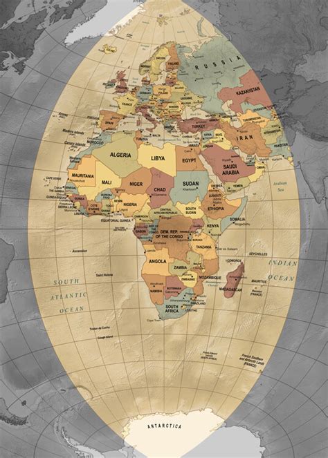 Physical Map Of Europe And Africa