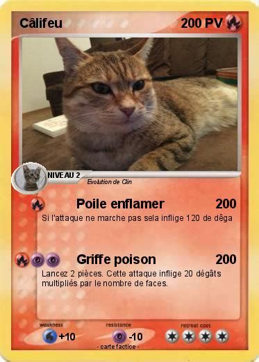 Pokémon Califeu 1 1 Poile enflamer Ma carte Pokémon