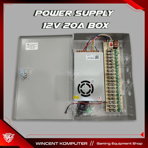 Jual Power Supply 12v 20a Box Panel Power Supply 12 Volt 20 Amper Cctv Shopee Indonesia