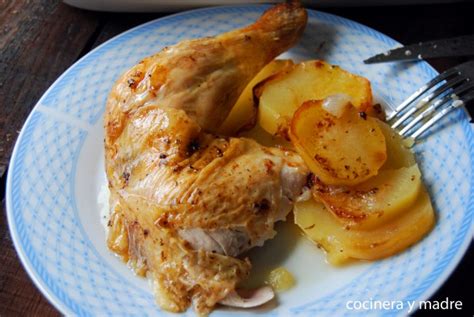 Pollo Asado Con Patatas Panadera Cocinera Y Madre Recetas De Cocina