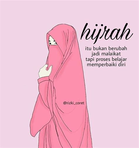 40 Gambar Kartun Hijab Syar I Terbaru