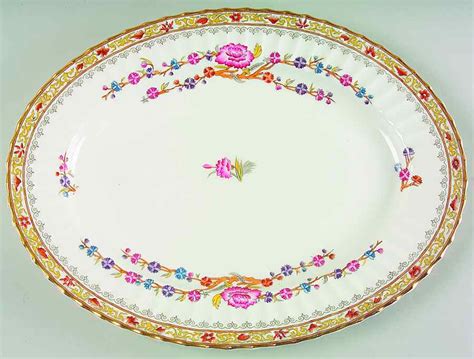 Lady Hamilton 15 Oval Serving Platter By Royal Worcester