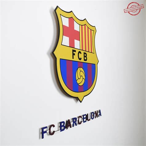 Fc Barcelona Team Logo Wall Art Fc Barcelona For Wall Fc Barcelona