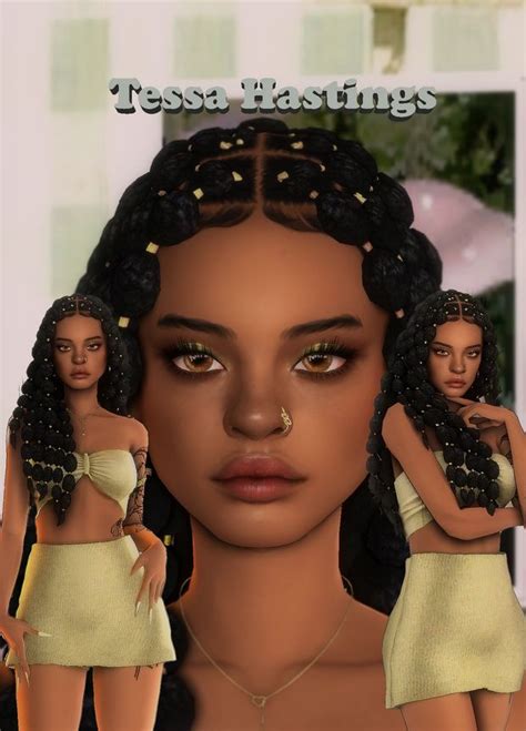 Get More From Lizzsimzz On Patreon Sims Curly Hair Sims Afro