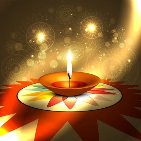 Free Vector | Golden diwali background