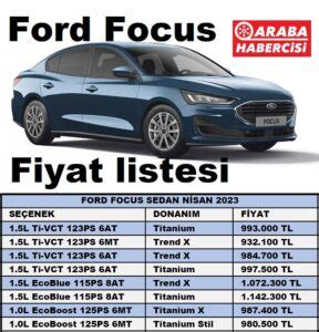 Ford Focus Fiyat Listesi Nisan Focus Ford Araba