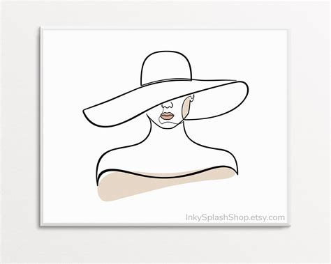 Ladies Hat Drawings Illustrations