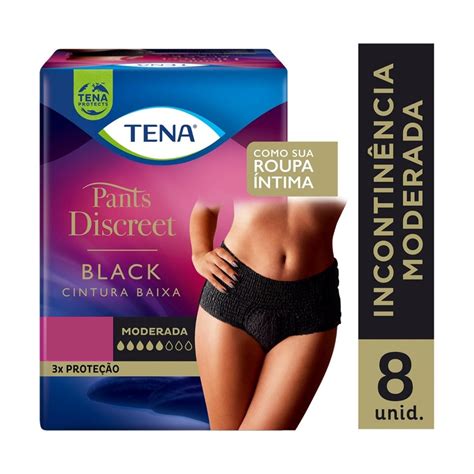 TENA Pants Discreet Black calcinha descartável viagem calcinha