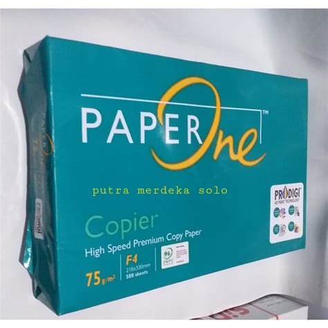 Jual KERTAS HVS PAPERONE F4 75 GRAM Shopee Indonesia