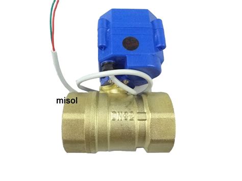 Misol Pcs Of Motorized Valve Brass G Dn Reduce Port Way