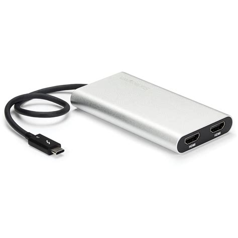 Startech .com Thunderbolt 3 to Dual HDMI AdapterThunderbolt to 2x HDMI Converter4K 30HzWindows ...