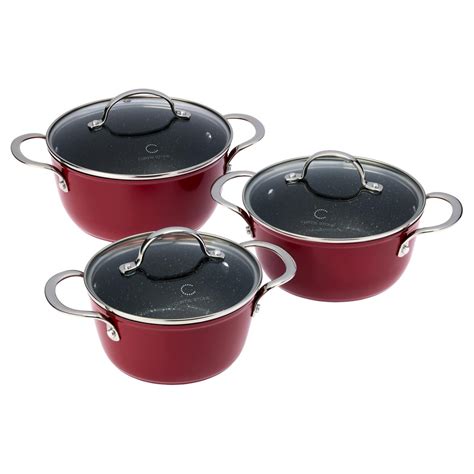 Curtis Stone Piece Dura Pan Nesting Saucepan Set Hsn