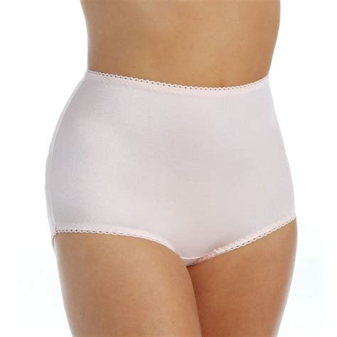 Vassarette 40001 Undershapers Smoothing And Shaping Brief Panty Size Small Blush