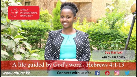 A Life Guided By God S Word With Joy Njeri Kariuki Youtube