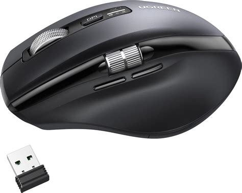 UGREEN Mouse Inalámbrico Ergonómico Bluetooth 2 4Ghz Ratón 5