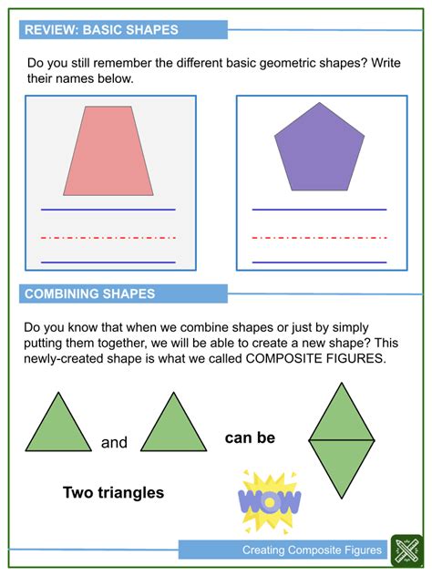 Geometry Composite Figures Worksheet