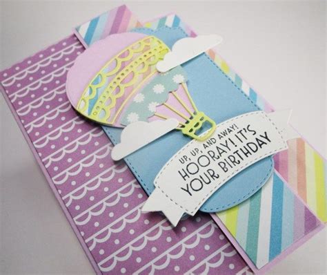 Hot Air Balloon Fun Fold Card Kit