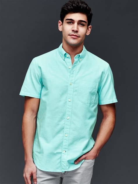 Gap Oxford Short Sleeve Standard Fit Shirt 39 Gap Lookastic