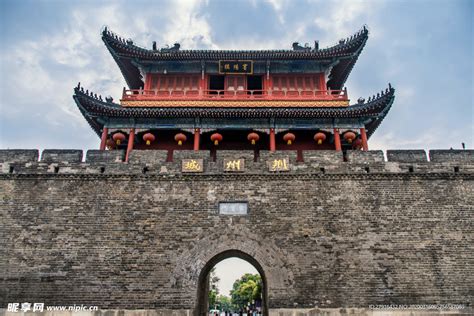 历史遗迹荆州古城墙摄影图__建筑景观_自然景观_摄影图库_昵图网