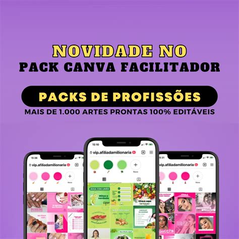 O Pack Canva Facilitador Chegou Não Só Para Otimizar Seu Tempo Mas Para