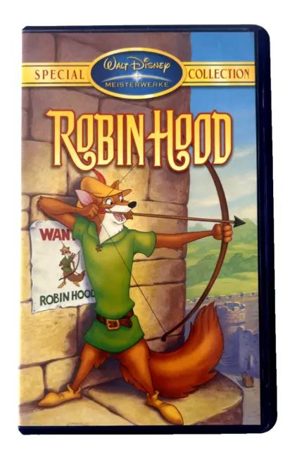 Vhs Walt Disney Meisterwerke Special Collection Robin Hood