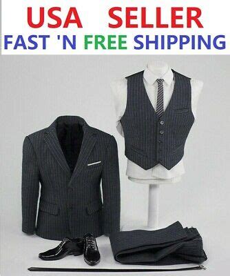 Business Suit Set C For Hot Toys Phicen Worldbox Muscular Figure M M Ebay