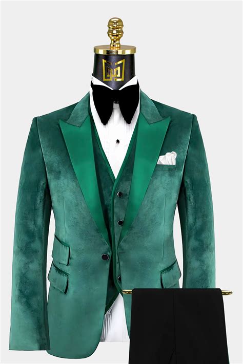 Emerald Green And Black Suit Atelier Yuwa Ciao Jp