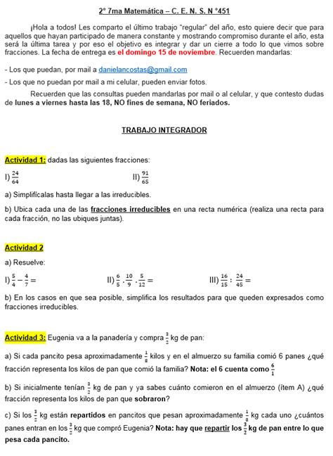 Plan De Continuidad Matem Tica Ma Arzeno Trabajo