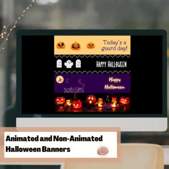 Halloween Google Classroom Banners by Spark Elementary | TPT