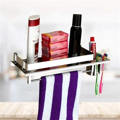 Stainless Steel Bathroom Shelf At Rs 370piece Rajkot Id 26764452030