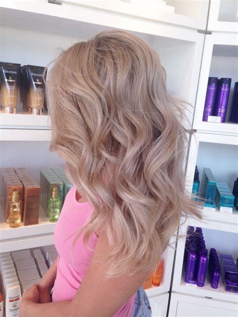 Pin By Madi Fletcher On All One Color Beige Hair Hair Styles Champagne Blonde Hair