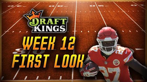 Week 12 First Look On Draftkings Youtube