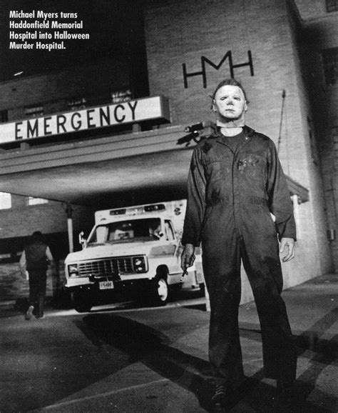 Behind the scenes in HALLOWEEN II (1981). | Michael myers, Halloween ...