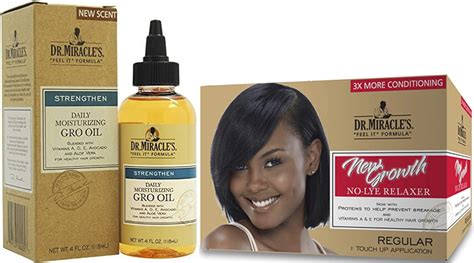 Dr Miracles New Growth No Lye Relaxer Regular Kit With Daily