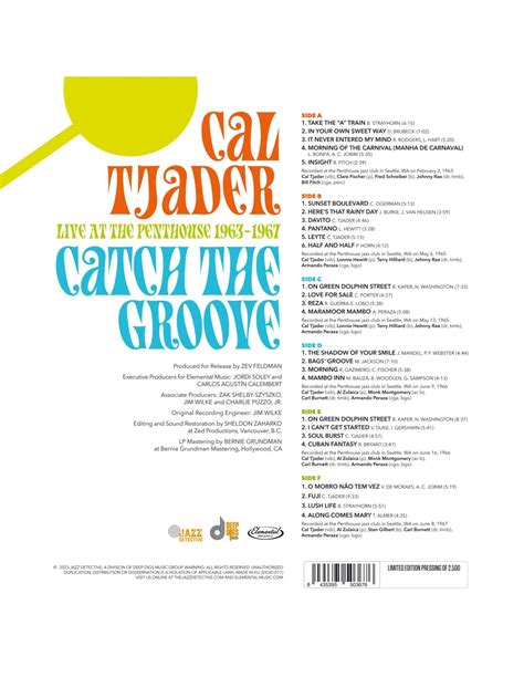 Cal Tjader Catch The Groove Live At The Penthouse 1963 1967