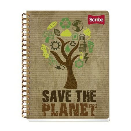 CUADERNO PROF SCRIBE CUADRO CHICO ESPIRAL DOBLE 100H ECOLOGICO